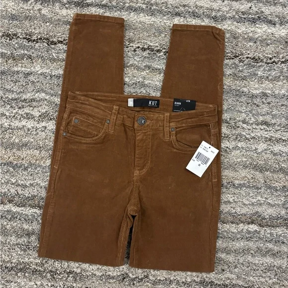 Kut From The Kloth Diana Corduroy Skinny Jeans Sz 00 NWTKUT Diana Skinny NEW-